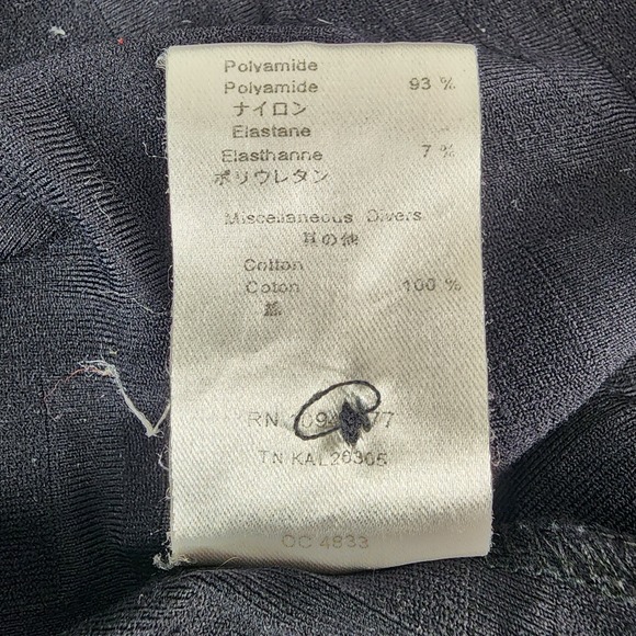 Anne Fontaine Sabine Black Textured Chevron Button Up Shirt Size 3 (US 4/6) - Picture 4 of 12